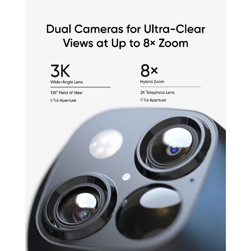New 4K Dual Camera Solar Secur - Pan Tilt Bracket 评论和价格