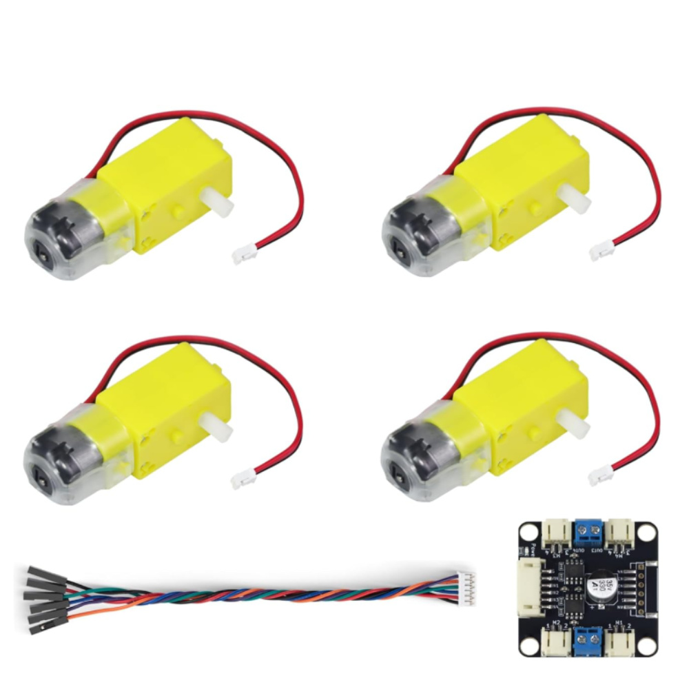4 TT Motor and Driver Kit 4 DC - Motor Driver L298N 评论和价格