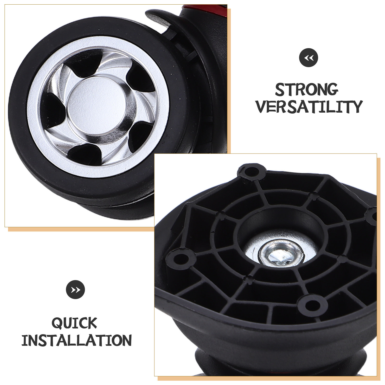 2Pcs Universal Luggage Wheels  - Caster Wheel 评论和价格