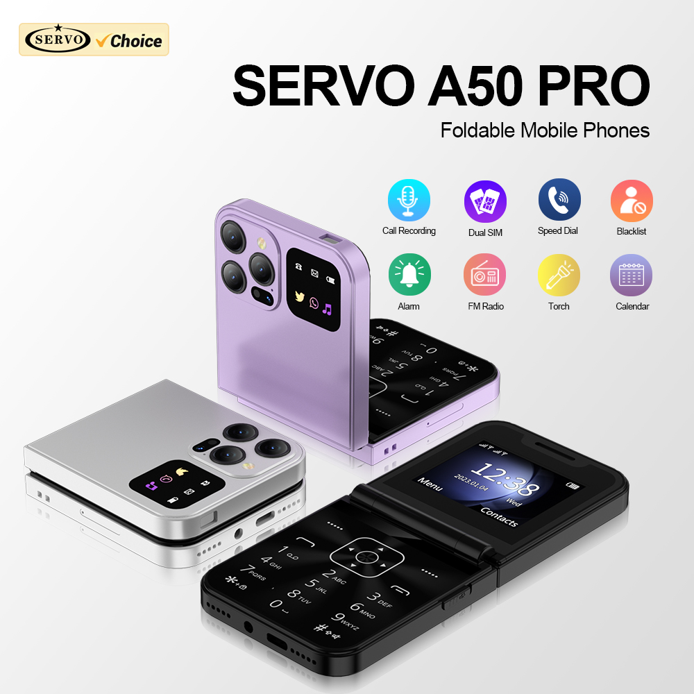 SERVO A50 PRO Flip Mobile Phon - Servo Pan Tilt 评论和价格