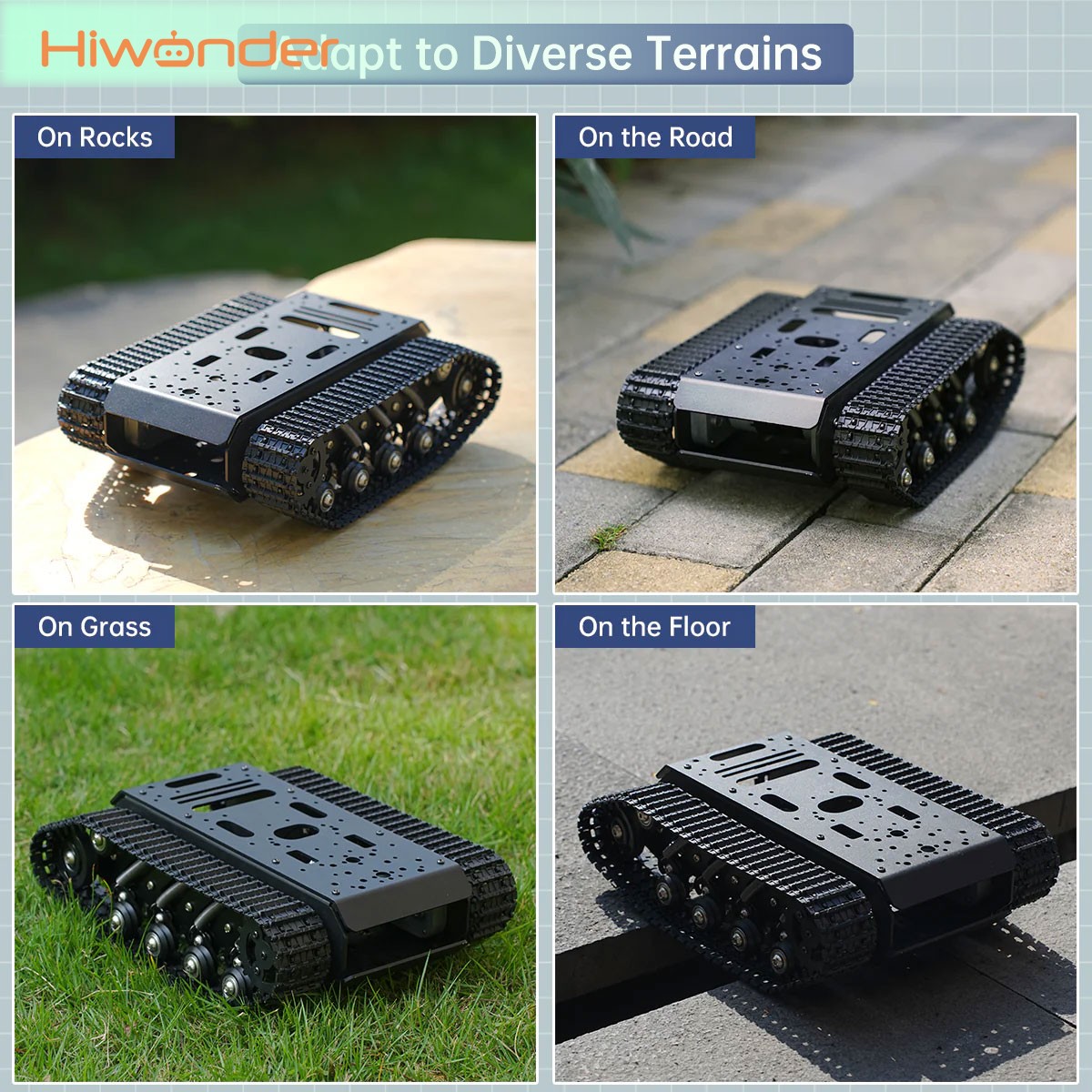 Hiwonder Tracked Tank Robot Ch - Tracked Robot Chassis 评论和价格
