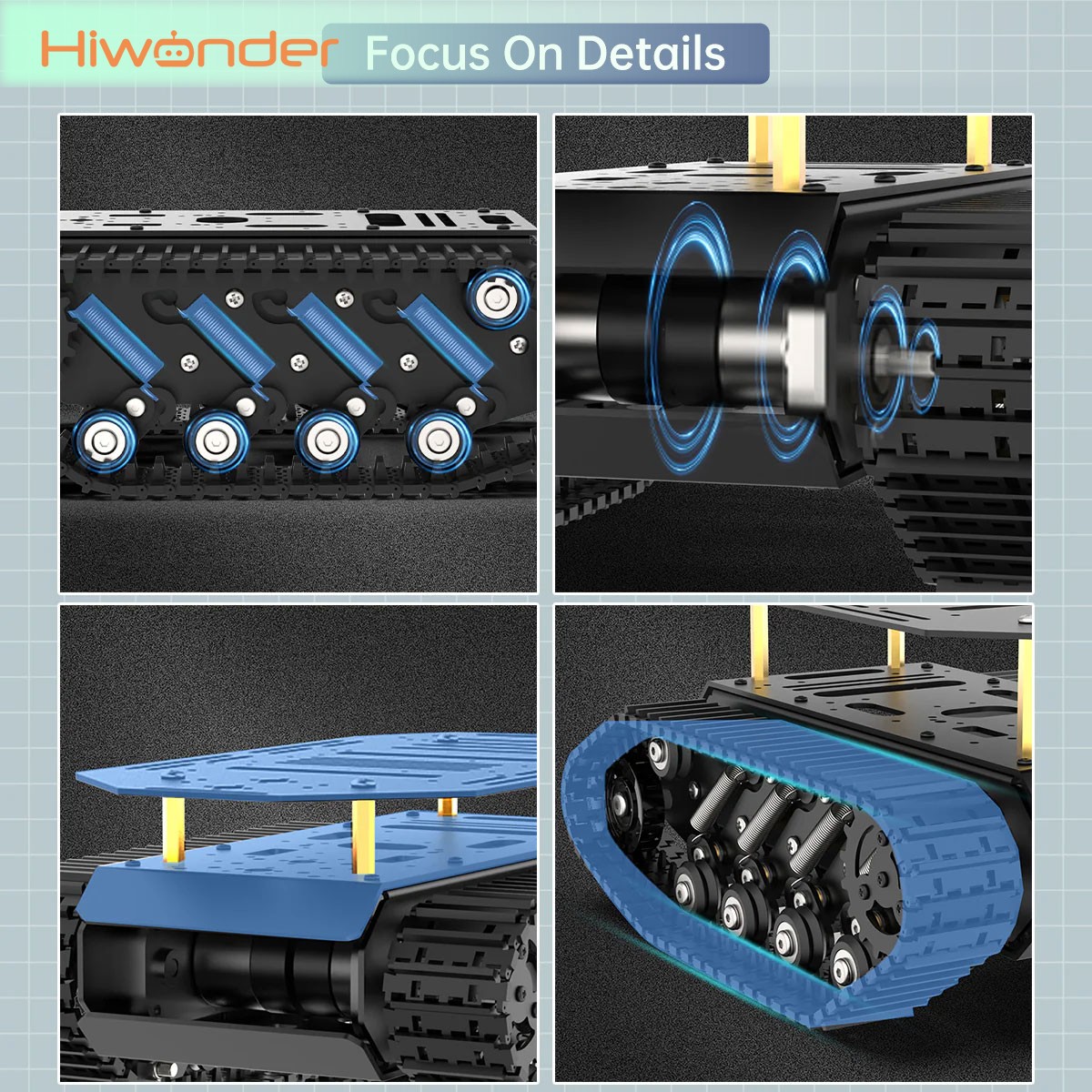 Hiwonder Tracked Tank Robot Ch - Tracked Robot Chassis 评论和价格