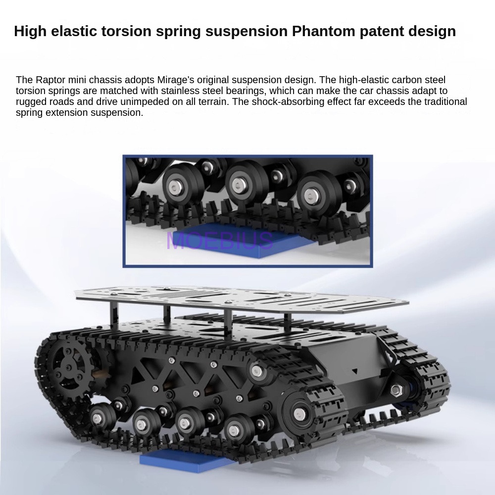 10KG Payload Metal Shock Absor - Tracked Robot Chassis 评论和价格